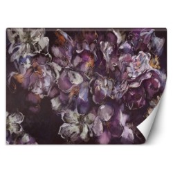 Fototapete - Lila Iris Blumem Pflanzen Natur | Feeby