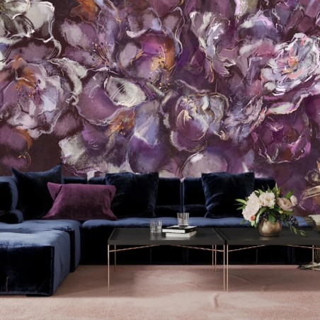 Fototapete - Lila Iris Blumem Pflanzen Natur | Feeby