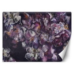 Moderne Fototapete - Iris Blumem Pflanzen Natur Lila | Feeby