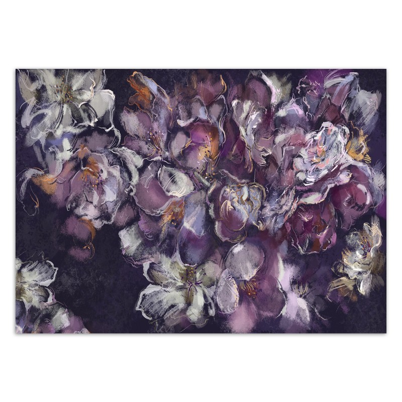 Moderne Fototapete - Iris Blumem Pflanzen Natur Lila | Feeby