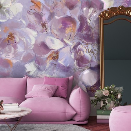 Fototapete - Iris Blumem Pflanzen Natur Lila | Feeby