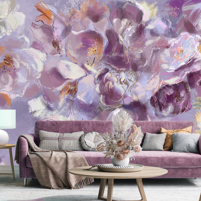 Fototapete - Iris Blumen Lila Viollet | Feeby