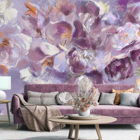 Fototapete - Iris Blumen Lila Viollet | Feeby