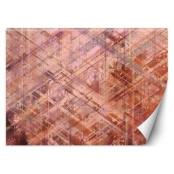 Moderne Fototapete - Geometrische Formen 3D Rosa | Feeby