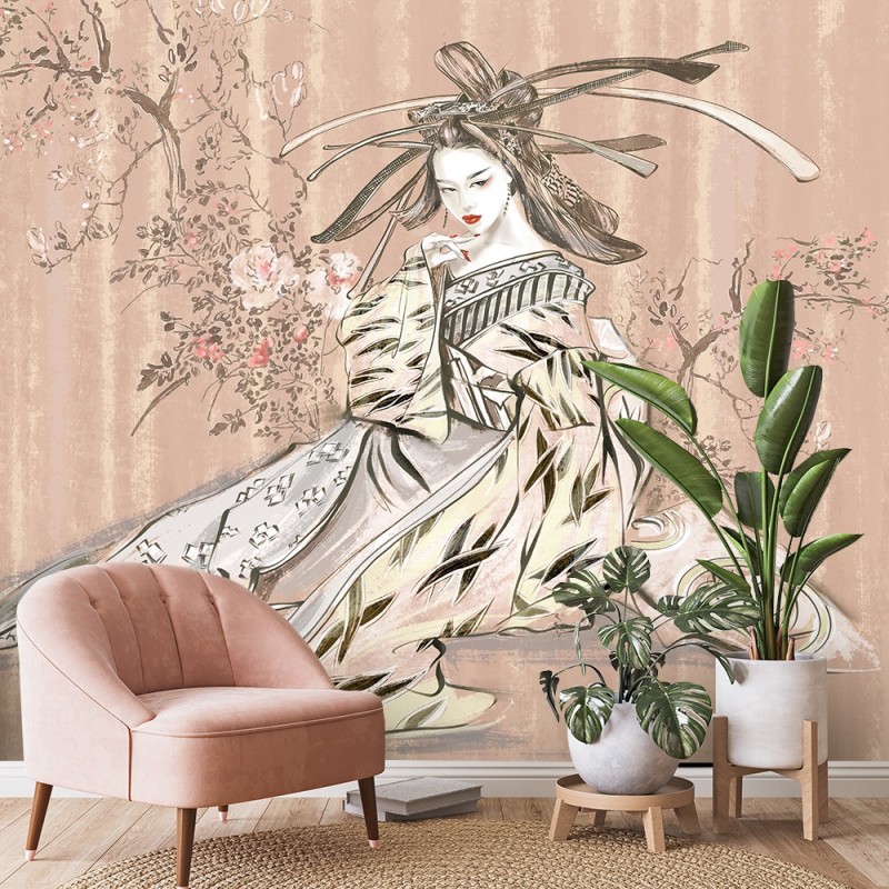Fototapete - Klassische Japanischer Geisha | Feeby