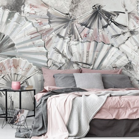 Stylowe fototapety na ścianę - Japońskie wachlarze | FEEBY