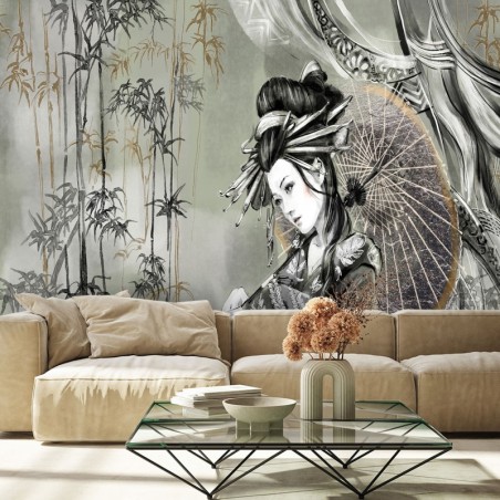 Modische Fototapete - Geisha Asien Vintage | Feeby