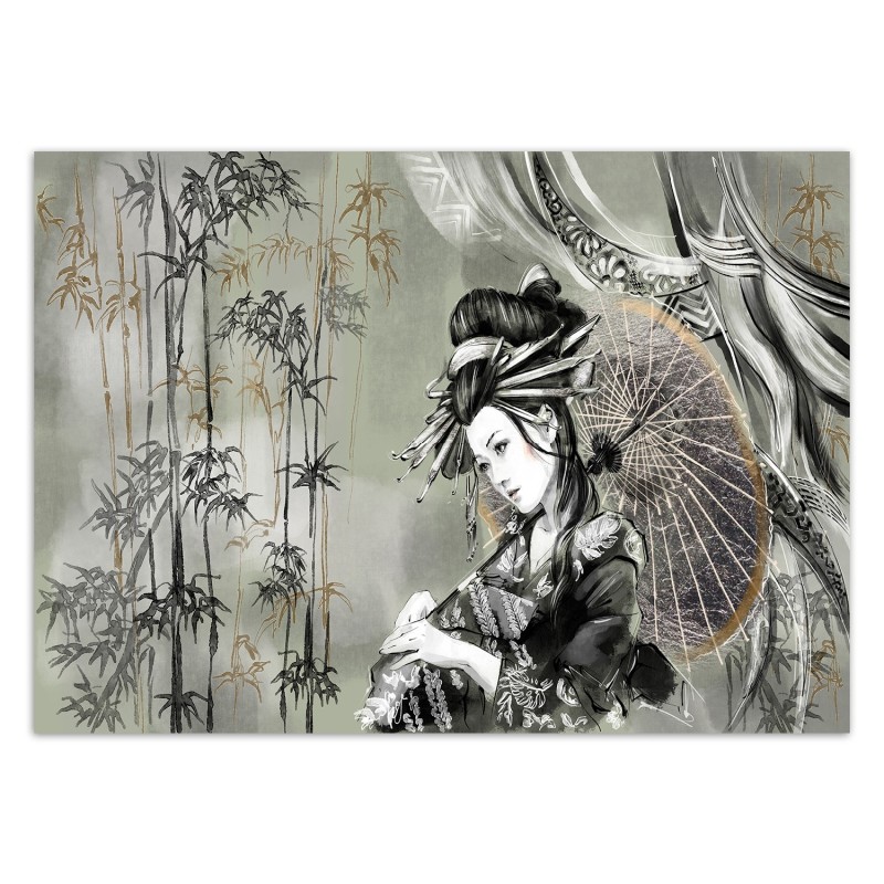 Modische Fototapete - Geisha Asien Vintage | Feeby