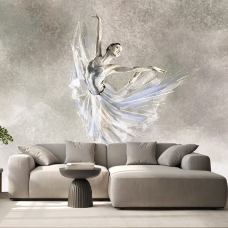 Stilvolle Fototapete - Ballett Ballerina Beton Grau | Feeby