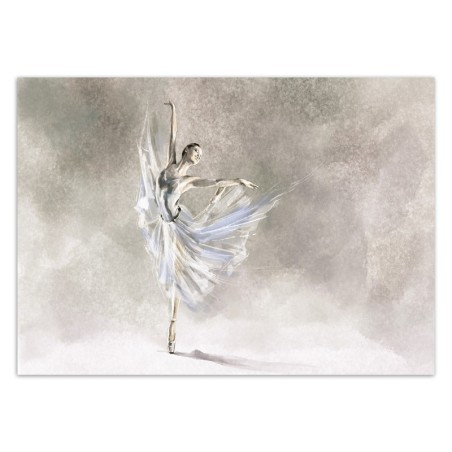 Stilvolle Fototapete - Ballett Ballerina Beton Grau | Feeby