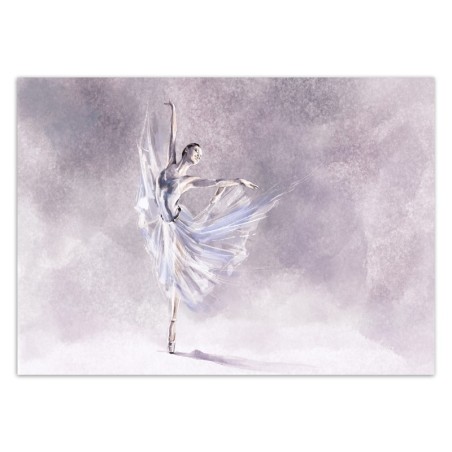 Fototapete - Ballerina Tänzerin wie gemalt Lila Viollet | Feeby