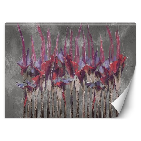 Fototapete - Abstrakt Pflanzen Blumen wie gemalt | Feeby