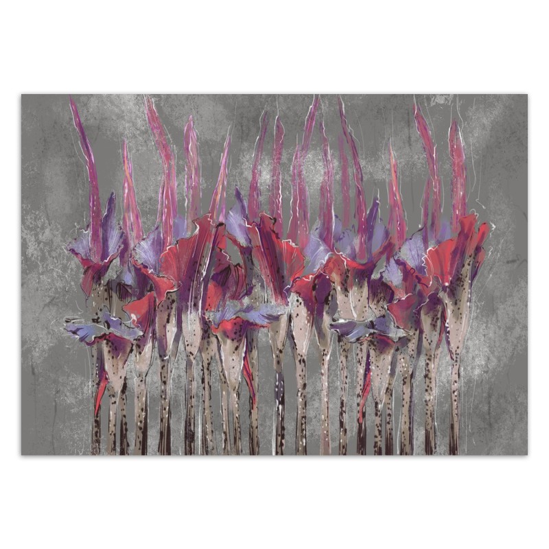 Fototapete - Abstrakt Pflanzen Blumen wie gemalt | Feeby