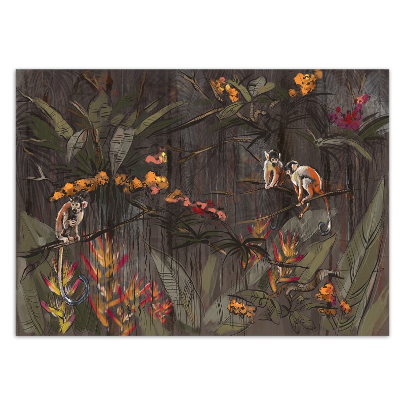 Oryginalne fototapety - Małpy w dżungli | FEEBY