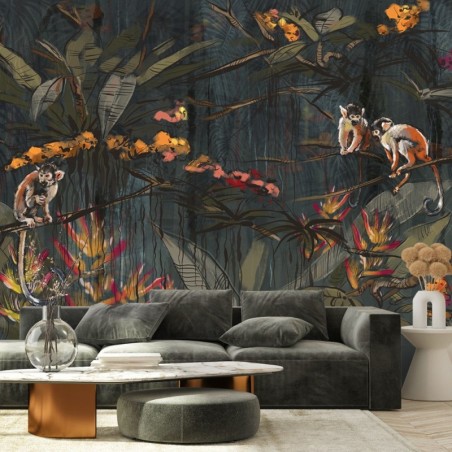 Fototapete - Affen im Dschungel | Feeby