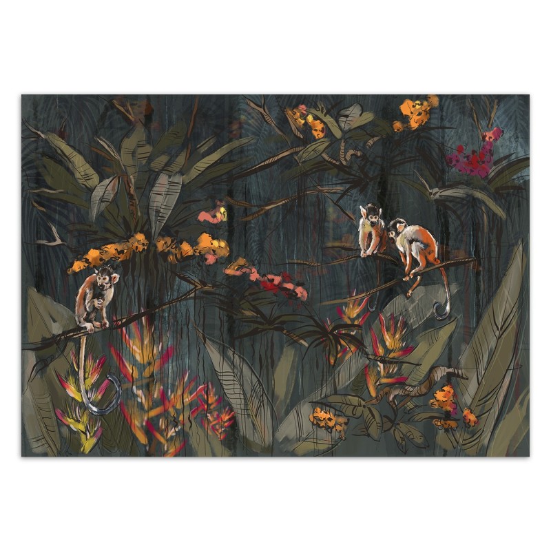 Fototapete - Affen im Dschungel | Feeby