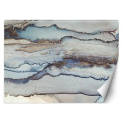 Fototapete - Marmor Struktur Blau Türkis Grau Abstrakt | Feeby