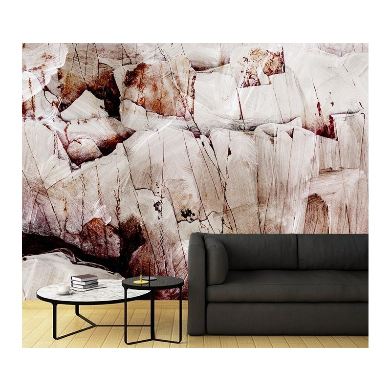 Stilvolle Fototapete - Abstrakt Textur Beige Braun | Feeby