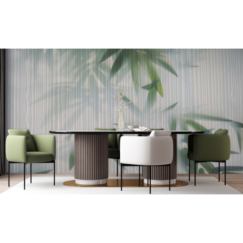 Fototapete - Laub Grün Nebel Natur | Feeby