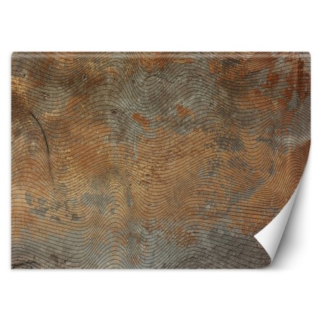 Modische Fototapete - Betonwand Mauer Struktur Gold | Feeby