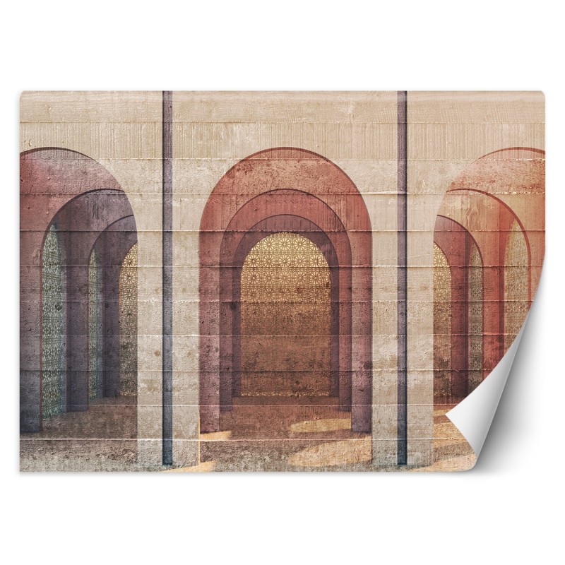 Stilvolle Fototapete - Säulen Mandala Architektur | Feeby