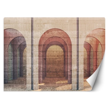 Stilvolle Fototapete - Säulen Mandala Architektur | Feeby