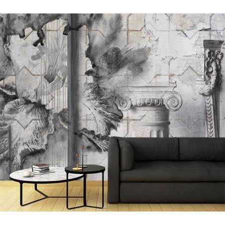 Fototapete - Säulen Beton Architektur 3D | Feeby