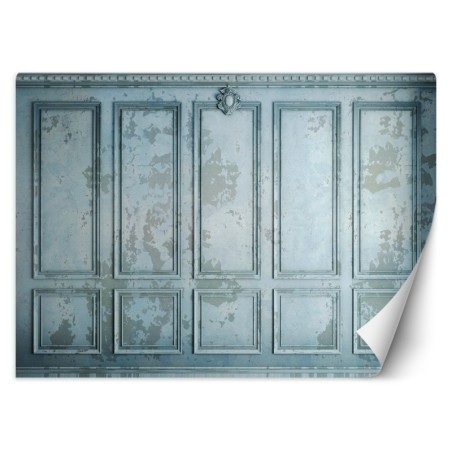 Modische Fototapete - Blaue alte Mauer | Feeby