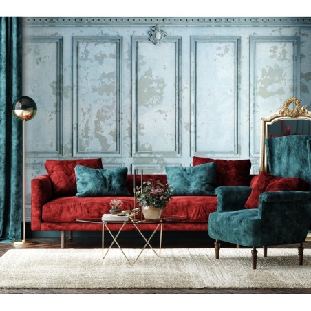 Modische Fototapete - Blaue alte Mauer | Feeby