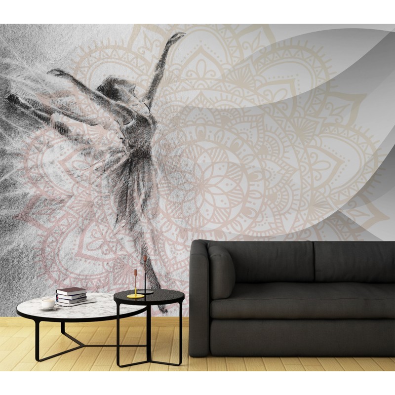 Fototapete - Ballerina-Mandala | Feeby