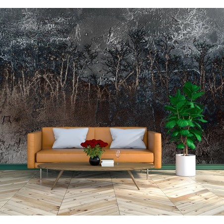 Fototapete - Abstrakt Baum Ölgemälde Landschaft | Feeby