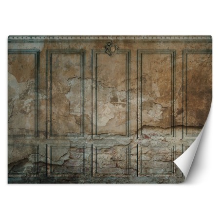 Fototapete - Beton alte Mauer Braun | Feeby