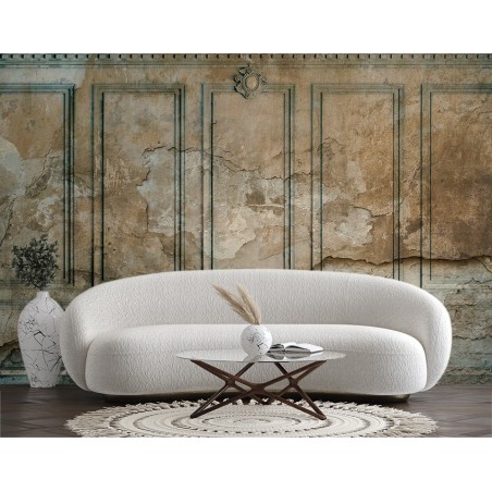 Fototapete - Beton alte Mauer Braun | Feeby