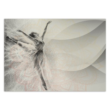 Fototapete - Ballerina Mandala Tanzen Abstrakt | Feeby