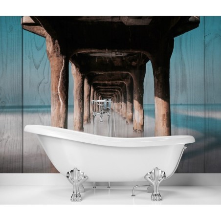 Stilvolle Fototapete - Pier Meer Strand | Feeby