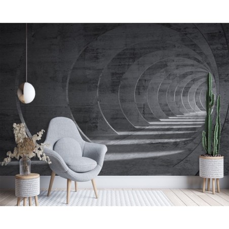 Fototapete - 3D-Tunnel | Feeby