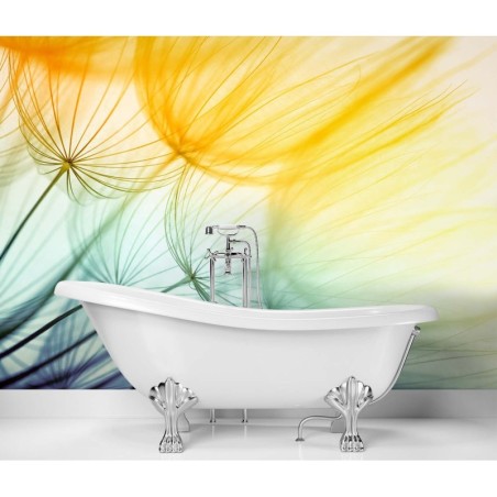 Modische Fototapete - Bunte Pusteblume Abstrakt | Feeby