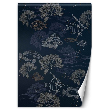 Modische Fototapete - Fische auf dem Meeresgrund | Feeby