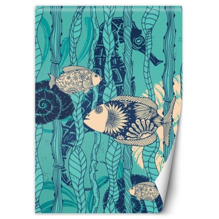 Stilvolle Fototapete - Fische Meerestiere | Feeby