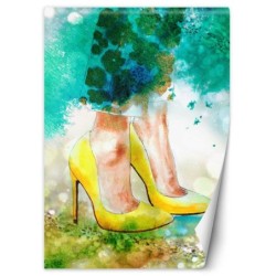 Stilvolle Fototapete - Gelbe Stilettos | Feeby