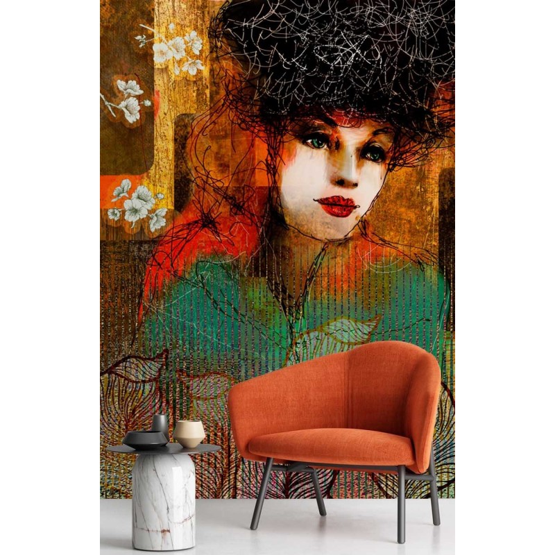 Fototapete - Frau Abstrakt Glamour | Feeby