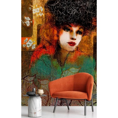 Fototapete - Frau Abstrakt Glamour | Feeby