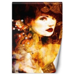 Fototapete - Porträt goldene Frau | Feeby