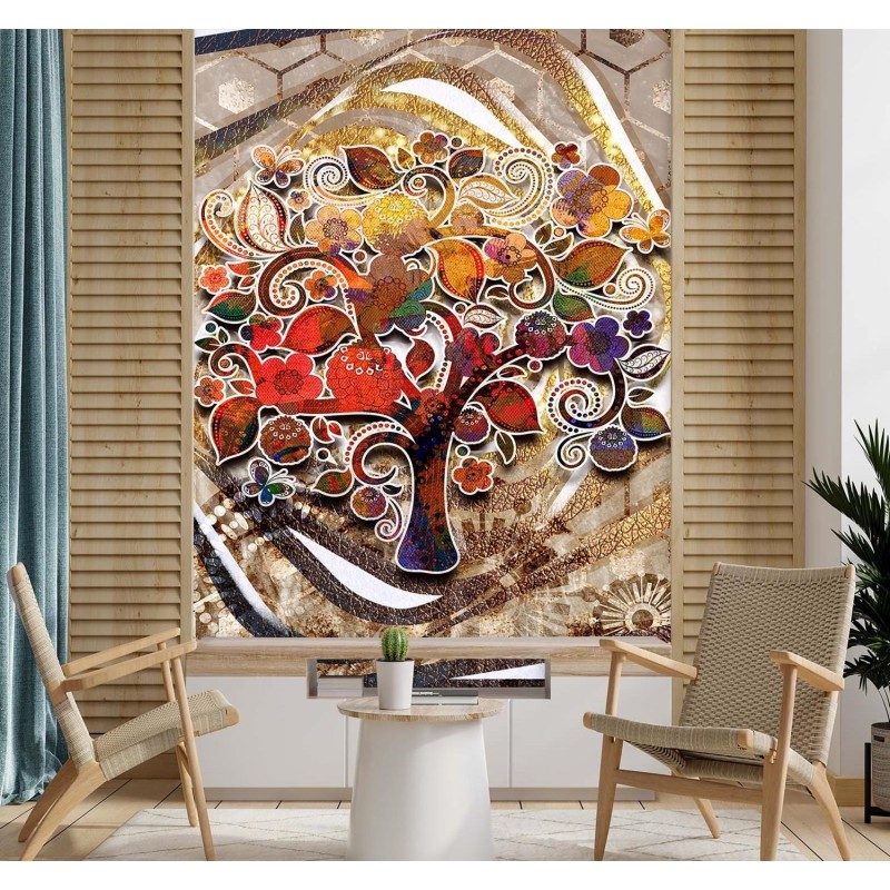 Fototapete - Bunter Baum des Lebens Klimt | Feeby