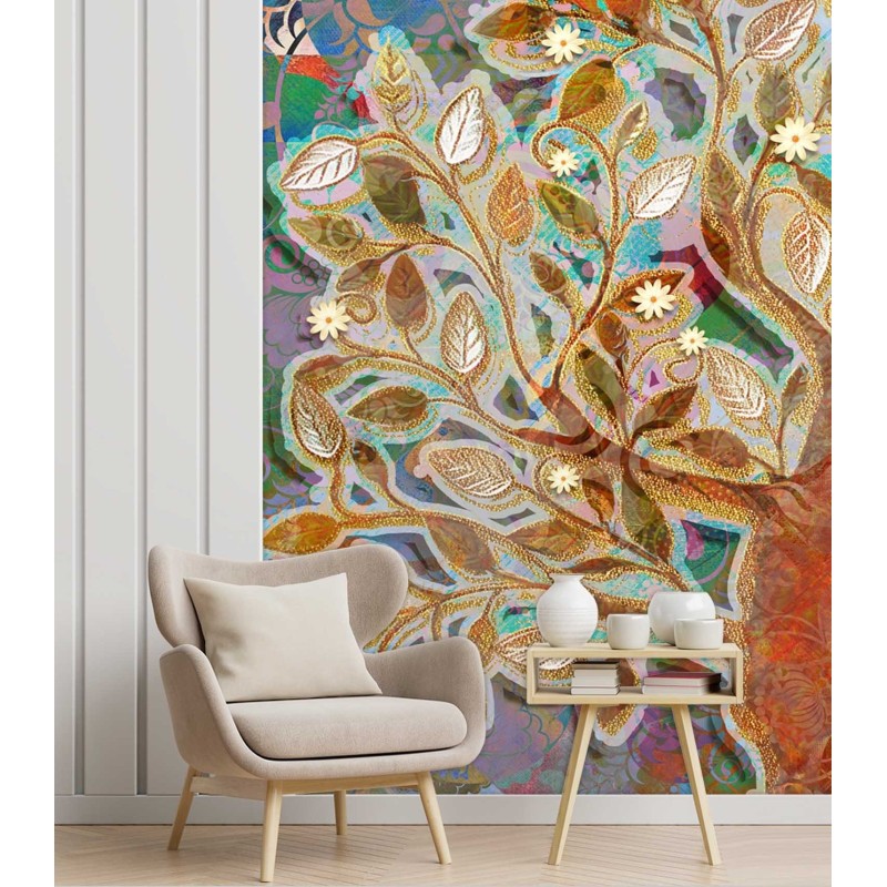 Fototapete - Gold Baum des Lebens | Feeby