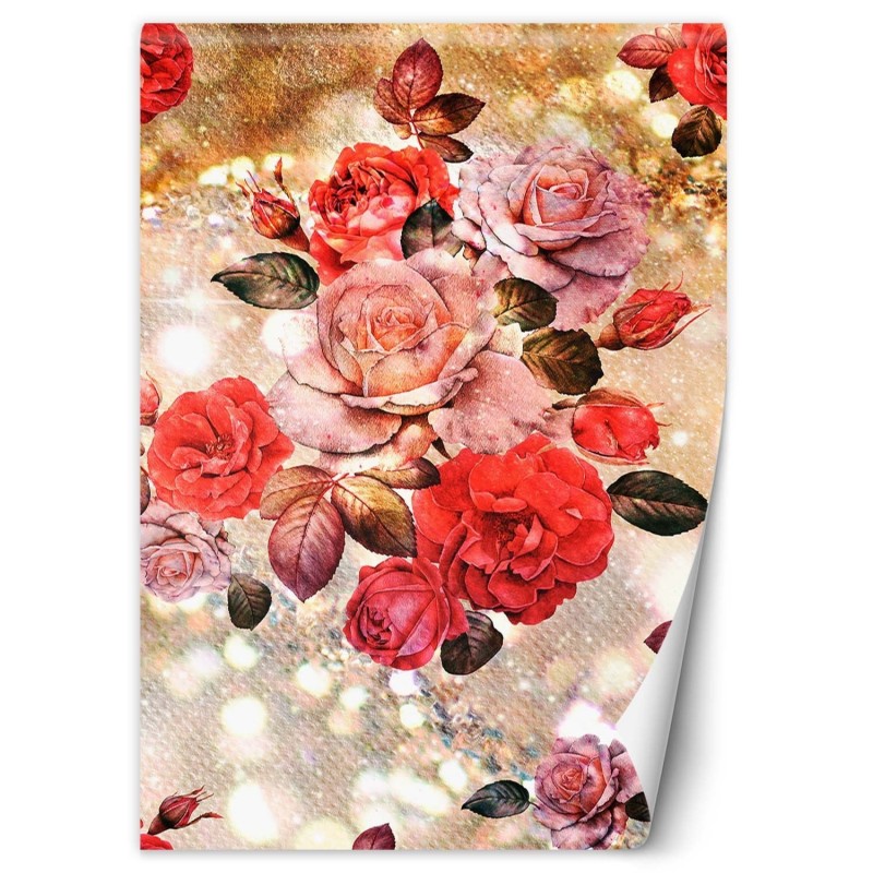 Fototapete - Blühende Rosen | Feeby