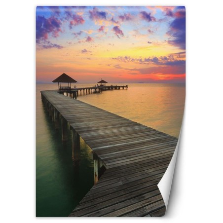 Modische Fototapete - Durchgang zur Hütte | Feeby