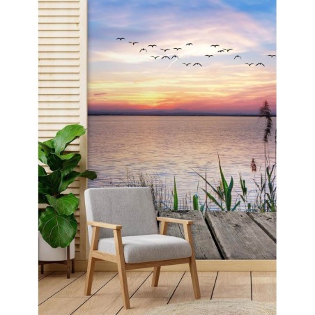 Stilvolle Fototapete - Vögel am Meer | Feeby