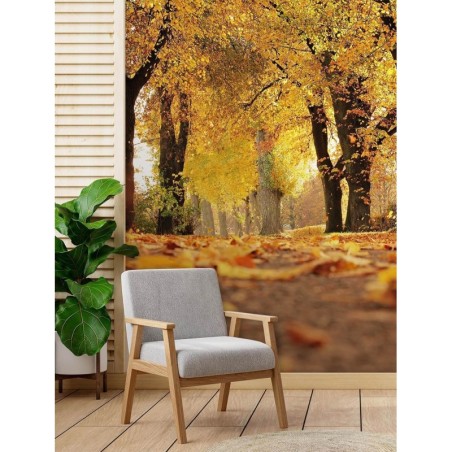 Stilvolle Fototapete - Goldener Polnischer Herbst | Feeby