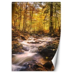 Fototapete - Wasserfall im Wald | Feeby